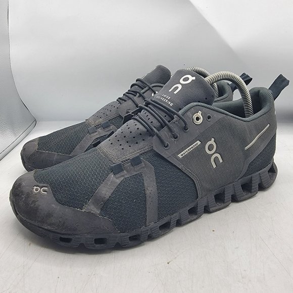 On Cloud Swiss Engineering Mens 8.5 Waterproof Black Running Shoes Sneakers - Picture 4 of 12